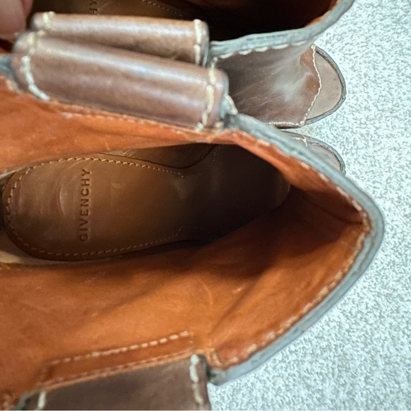 Givenchy Leather Open Toe Heeled Ankle Booties - Picture 9 of 11